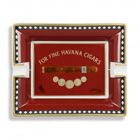 Red Medal Cigar Ashtray Elie Bleu