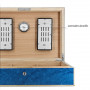 Humidor 110 Zigarren Madrona Blau Elie Bleu