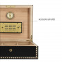 Black Medal humidor 75 cigars Elie Bleu