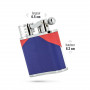 Leather table lighter Cuban flag Peter Charles Paris