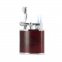 Briquet de table Cuir Rouge Peter Charles Paris