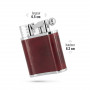 Briquet de table Cuir Rouge Peter Charles Paris