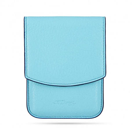 Etui Cigarillo Cuir Turquoise ST Dupont