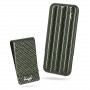 Coffret Etui Cigares Carbone Vert 3 cigares et Pince à billet