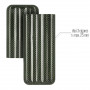 Green Carbon Cigar Case Set 3 cigars and money clip