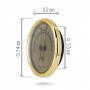 Gold needle hygrometer Large Model