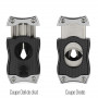 SV-Cut Black and Chrome Cigar Cutter Colibri