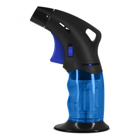 Blue Transparent flashlight lighter