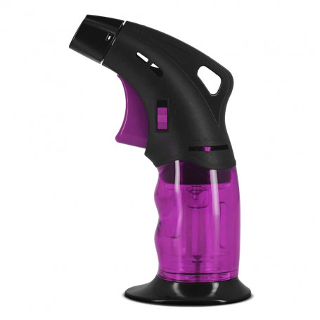 Transparent Violet flashlight lighter