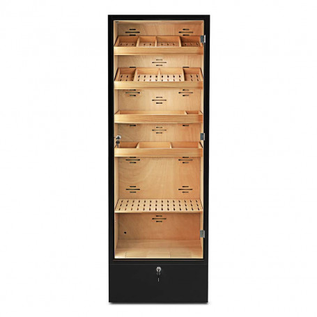 Portofino Black Cigar Cabinet Adorini