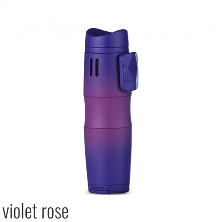 Feuerzeug 3-flammig Sturm Gradient Violett Rosa
