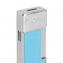 Accendino S.T. Dupont Twiggy, finitura Sky Blue e Chrome