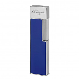 Briquet S.T. Dupont Twiggy, Finition Bleu et Chrome