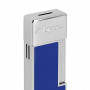 Briquet S.T. Dupont Twiggy, Finition Bleu et Chrome