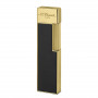 Accendino S.T. Dupont Twiggy, finitura nera e oro