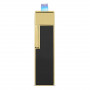 Lighter S.T. Dupont Twiggy, Black and gold finish