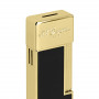 Accendino S.T. Dupont Twiggy, finitura nera e oro