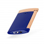 Lighter S.T. Dupont Slim 7, Brilliant Blue Design and Rose Gold Finish