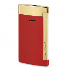 Accendino S.T. Dupont Slim 7, design bordeaux con finiture dorate