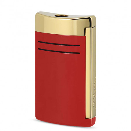 Isqueiro S.T. Dupont Maxi Jet Burgundy and Gold Edition