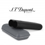 Cigar case S.T. Dupont Duo, Graphite Leather and Matte Black Metallic Finish