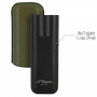 Cigar case S.T. Dupont Duo, Khaki leather and Matte Black metal finish