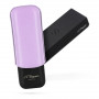 Cigar case S.T. Dupont Duo, Lilac leather and Matte Black metal finish