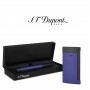 Accendino S.T. Dupont Slim 7, design blu oceano e finitura nera opaca