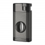 Duo Noir Briquet et Coupe-Cigare Élégant 2-en-1