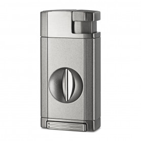 Duo Gris Briquet et Coupe-Cigare Élégant 2-en-1