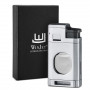 2-in-1 Integrated Grey Triple Flame Lighter and Cigar Cutter