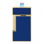 Slimmy Lighter's Vibrant Blue Design and Gold Accents S.T. Dupont