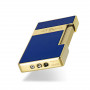 Slimmy Lighter's Vibrant Blue Design and Gold Accents S.T. Dupont