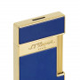 Slimmy Lighter's Vibrant Blue Design and Gold Accents S.T. Dupont