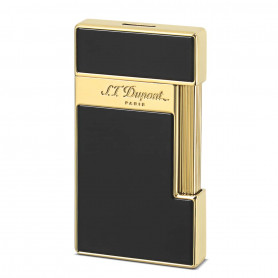 Design Noir avec Accents Dorés du Briquet Slimmy S.T. Dupont