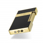 Black design with gold accents for the Slimmy lighter S.T. Dupont