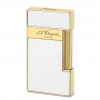 Design Blanc avec Accents Dorés du Briquet Slimmy S.T. Dupont