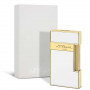 Slimmy Lighter White Design with Gold Accents S.T. Dupont