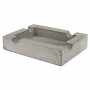 Rectangular Cigar Ashtray, Grey Concrete Design