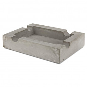 Rectangular Cigar Ashtray, Grey Concrete Design