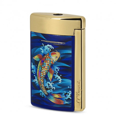 Lighter S.T. Dupont New Mini Jet Special Edition Koi Fish Golden
