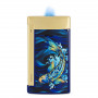 Accendino S.T. Dupont Slim 7, Design Koi Fish Finitura dorata e oro