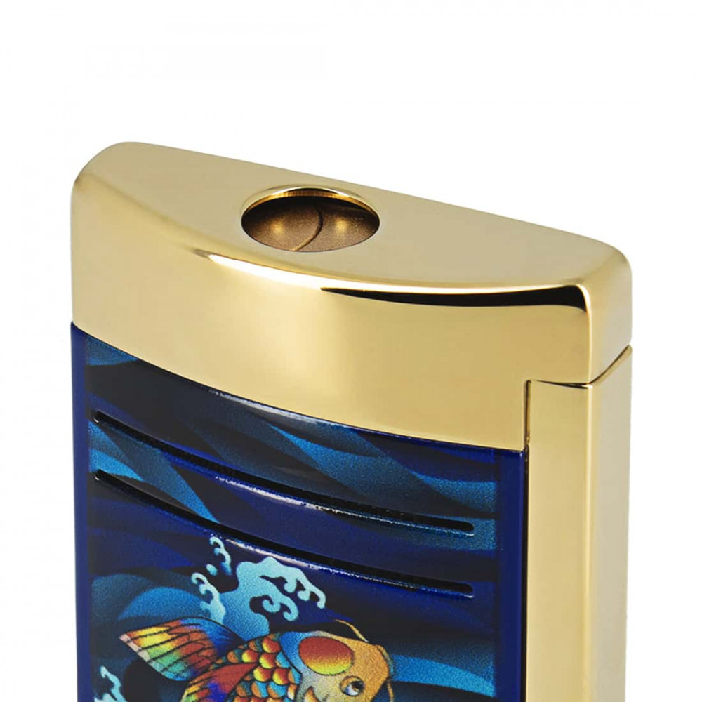 Koi Fish Maxijet Blue and Golden Lighter - Luxury Lighter