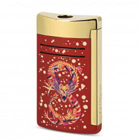 Briquet S.T. Dupont Maxi Jet Édition Spéciale Dragon Rouge et Or