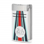 Briquet S.T. Dupont Maxi Jet Le Mans Blanc Chromé