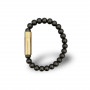 Punch Bracelet Onyx Gold Black Matte L Les Fines Lames