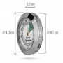 Hygrometer Front panel mounting Silver