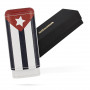 Cigar case Adorini 2-3 cigars Cuban flag Leather