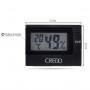 Electronic Hygrometer Black