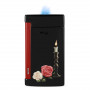 Briquet S.T. Dupont Slim 7, Design Memento Mori et Finition Noir